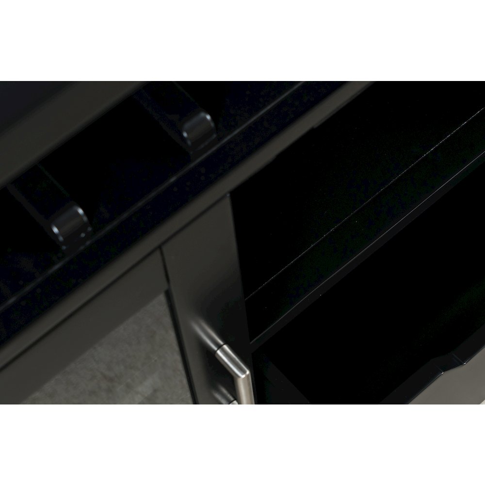 Urban Icon Contemporary 48" Buffet Server with Wine Rack and Stemware Rack. Picture 4