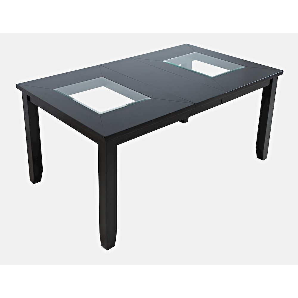 Contemporary 66" Four-Piece Dining Set with Upholstered Chairs and Bench. Picture 2