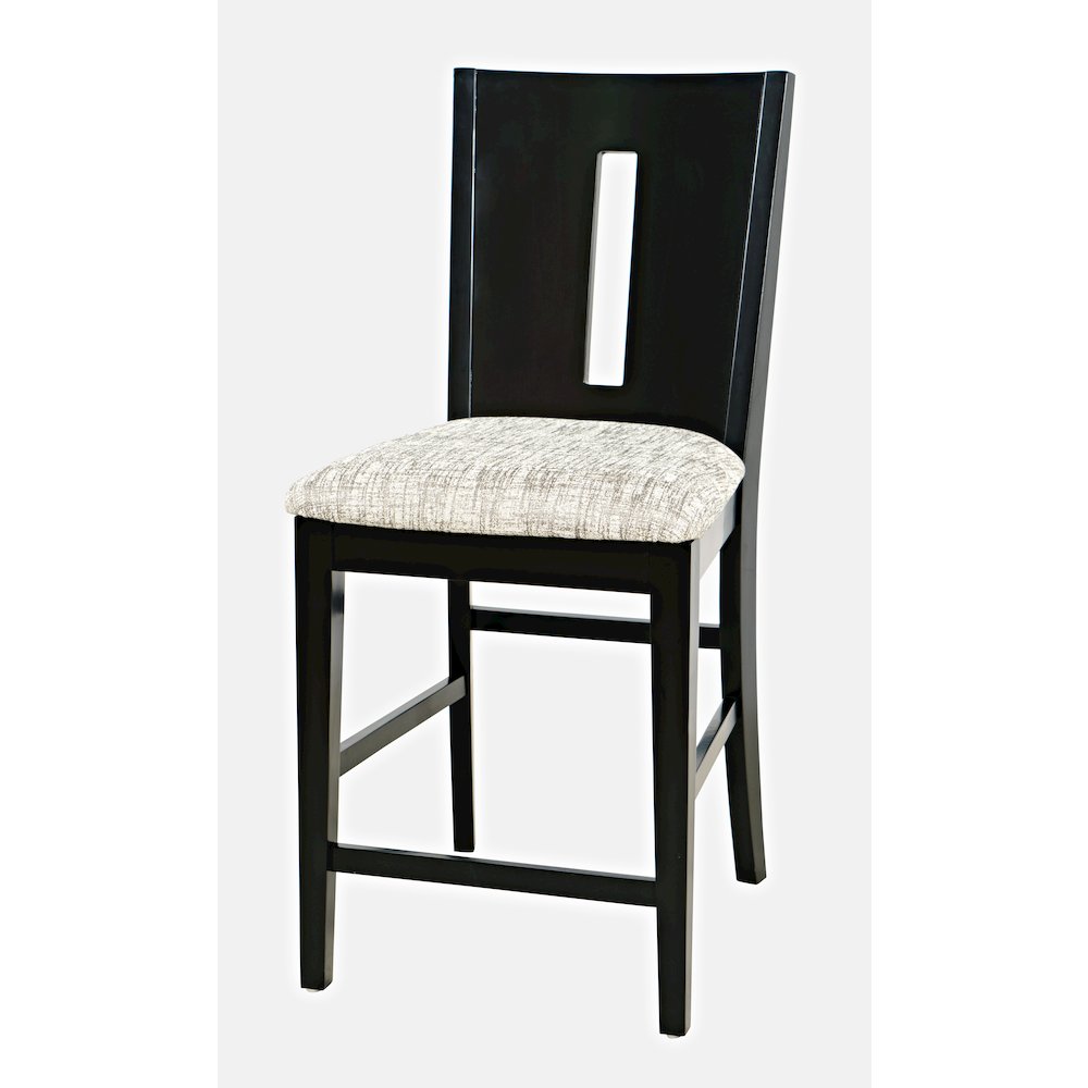 Urban Icon Contemporary Slotback Upholstered Counter Stool (Set of 2). Picture 3