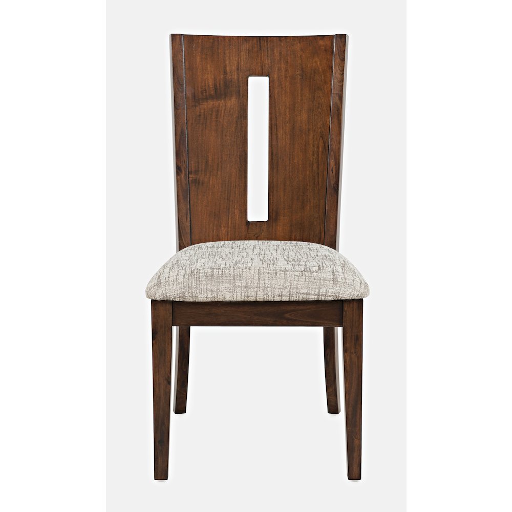 Urban Icon Contemporary 42" Round Five-Piece Dining Set with Upholstered Chairs. Picture 10