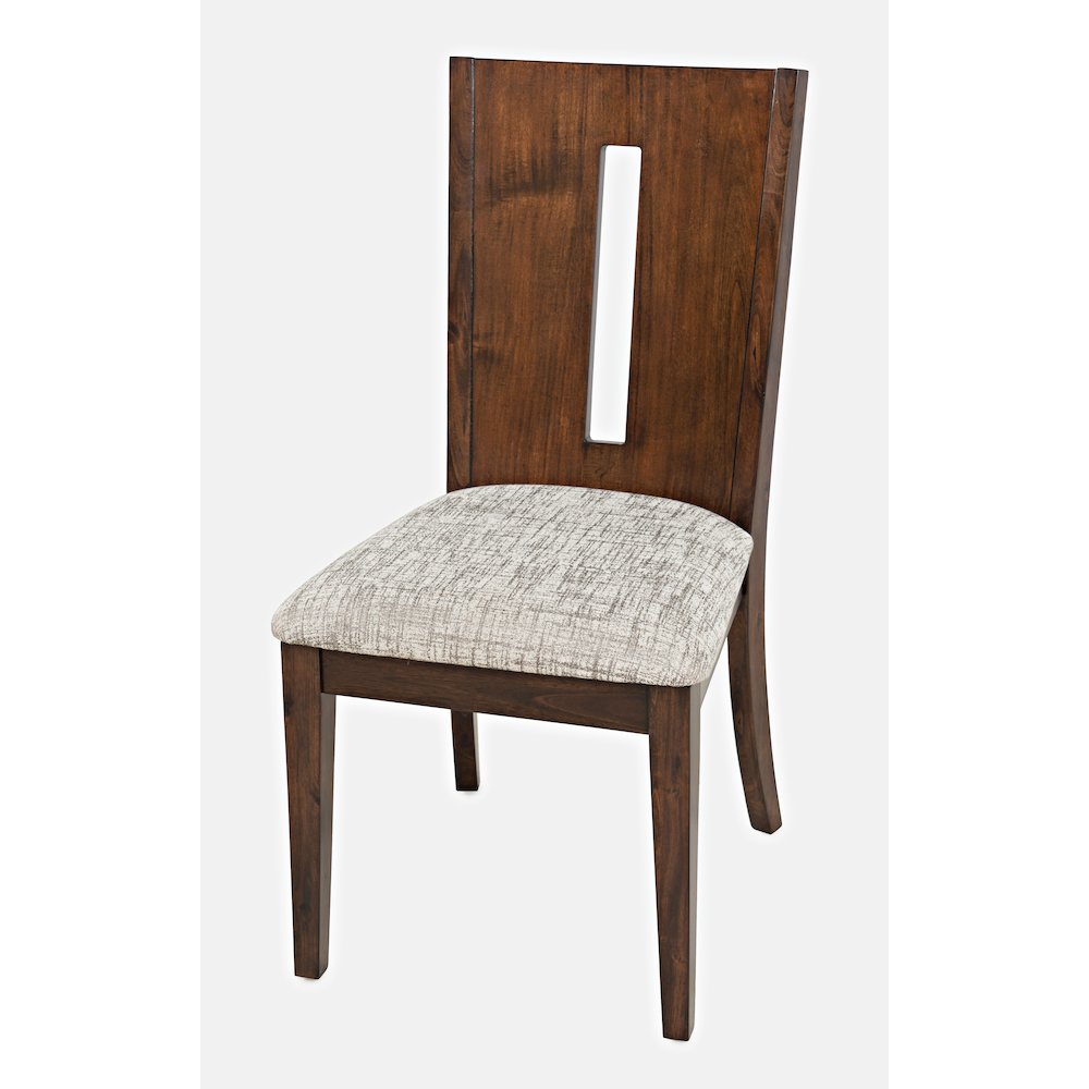 Urban Icon Contemporary 42" Round Five-Piece Dining Set with Upholstered Chairs. Picture 6