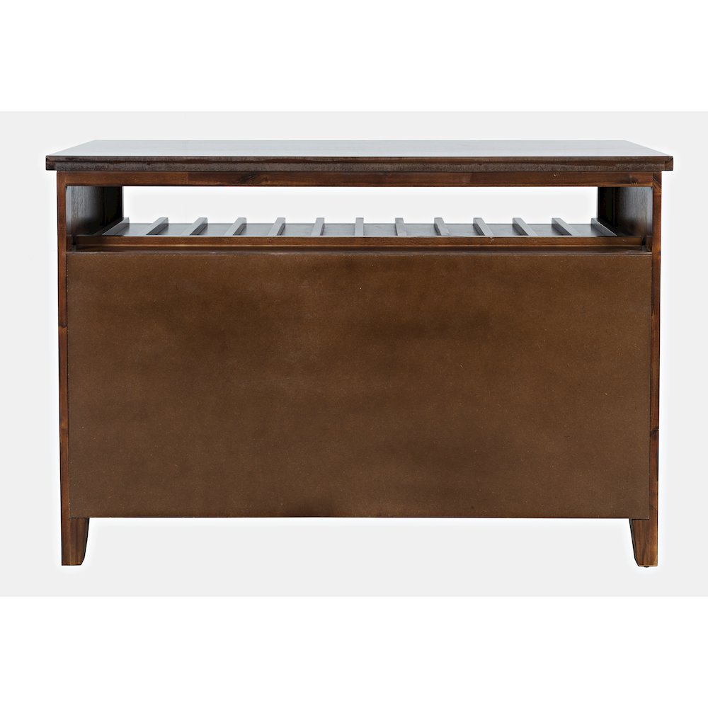 Urban Icon Contemporary 48" Buffet Server with Wine Rack and Stemware Rack. Picture 8