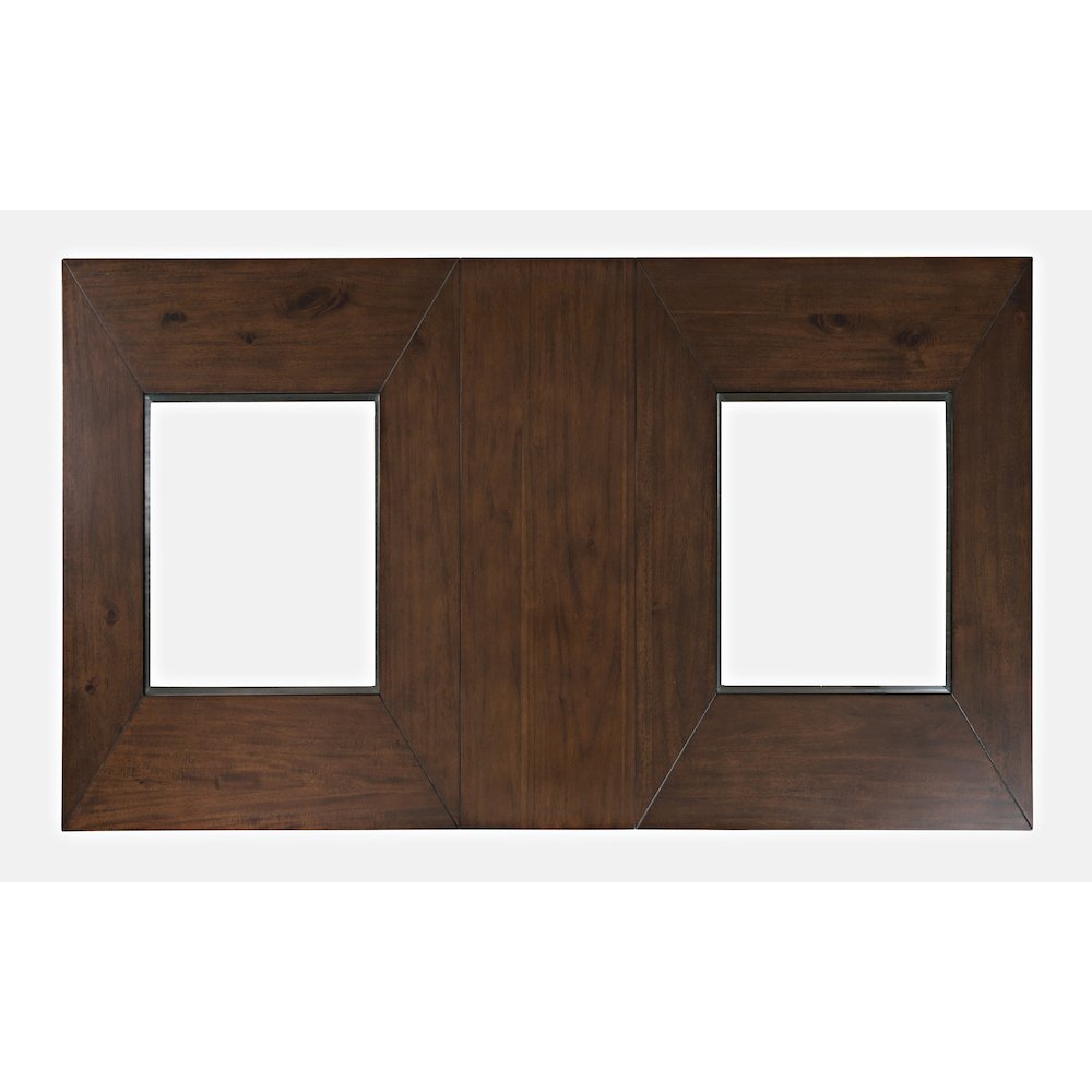 Urban Icon Contemporary 66" Extension Glass Inlay Dining Table. Picture 5