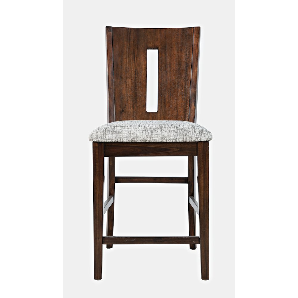Urban Icon Contemporary Slotback Upholstered Counter Stool (Set of 2). Picture 2