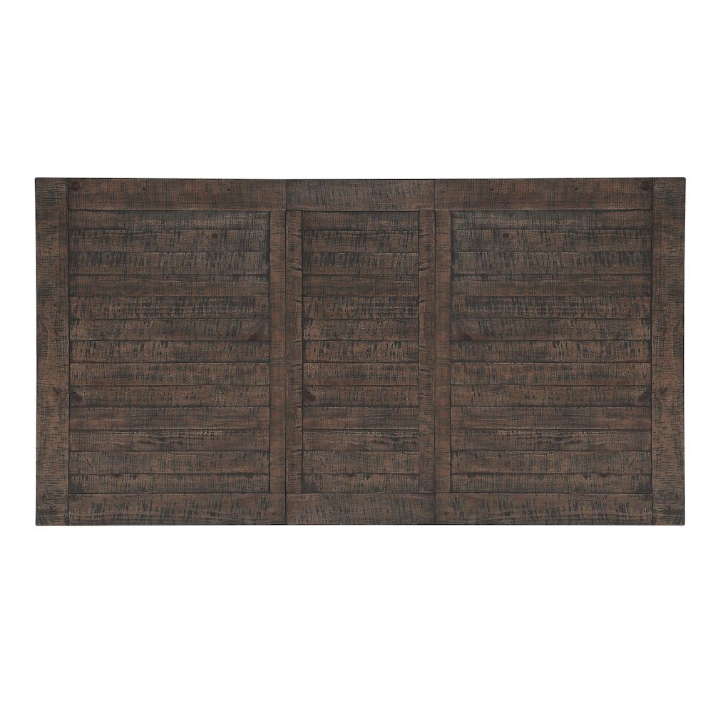 Willow Creek Distressed Solid Wood 78" Extension Dining Table. Picture 5