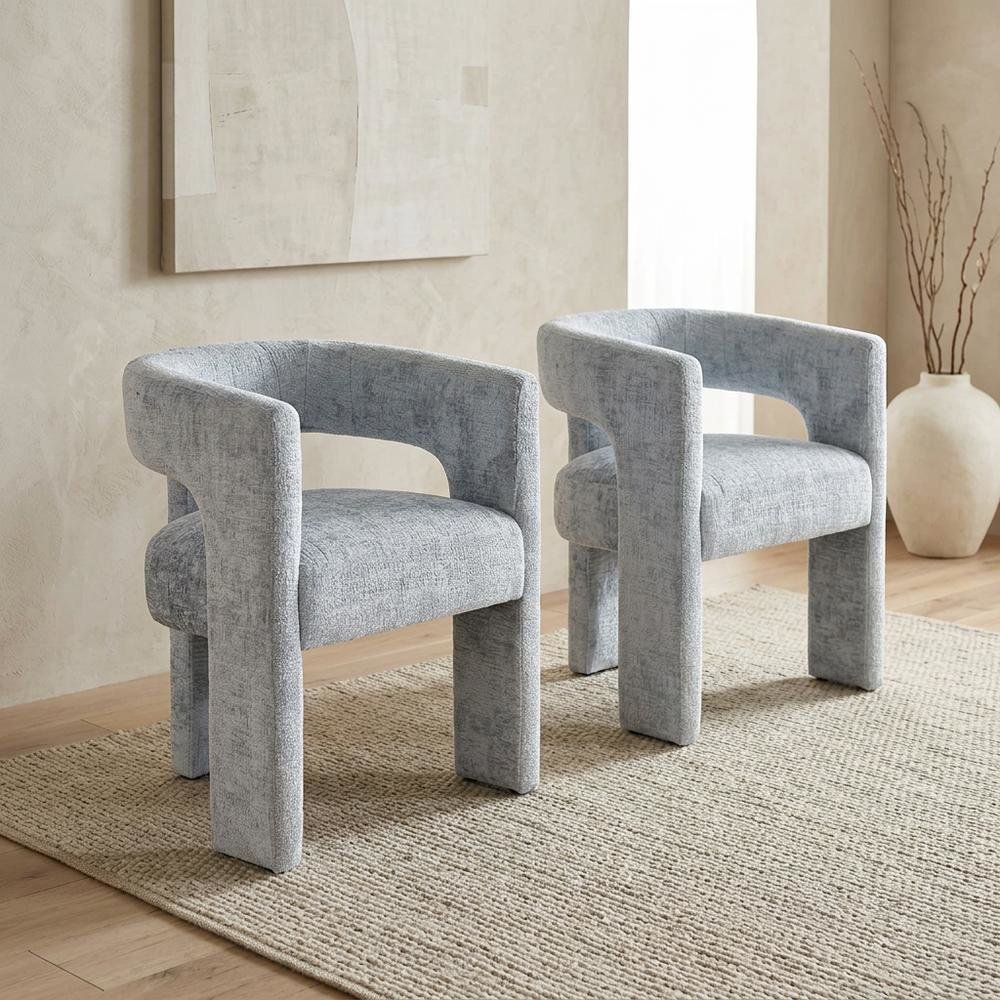 Modern Upholstered Counter Stool, Iron Frame, Forest, Set of 4. Picture 2
