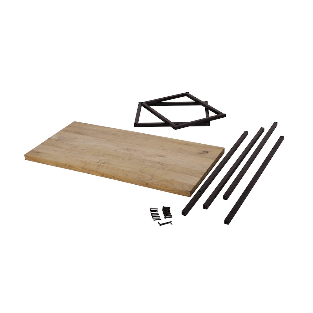 Ames Solid Wood Modern Coffee Table. Picture 4