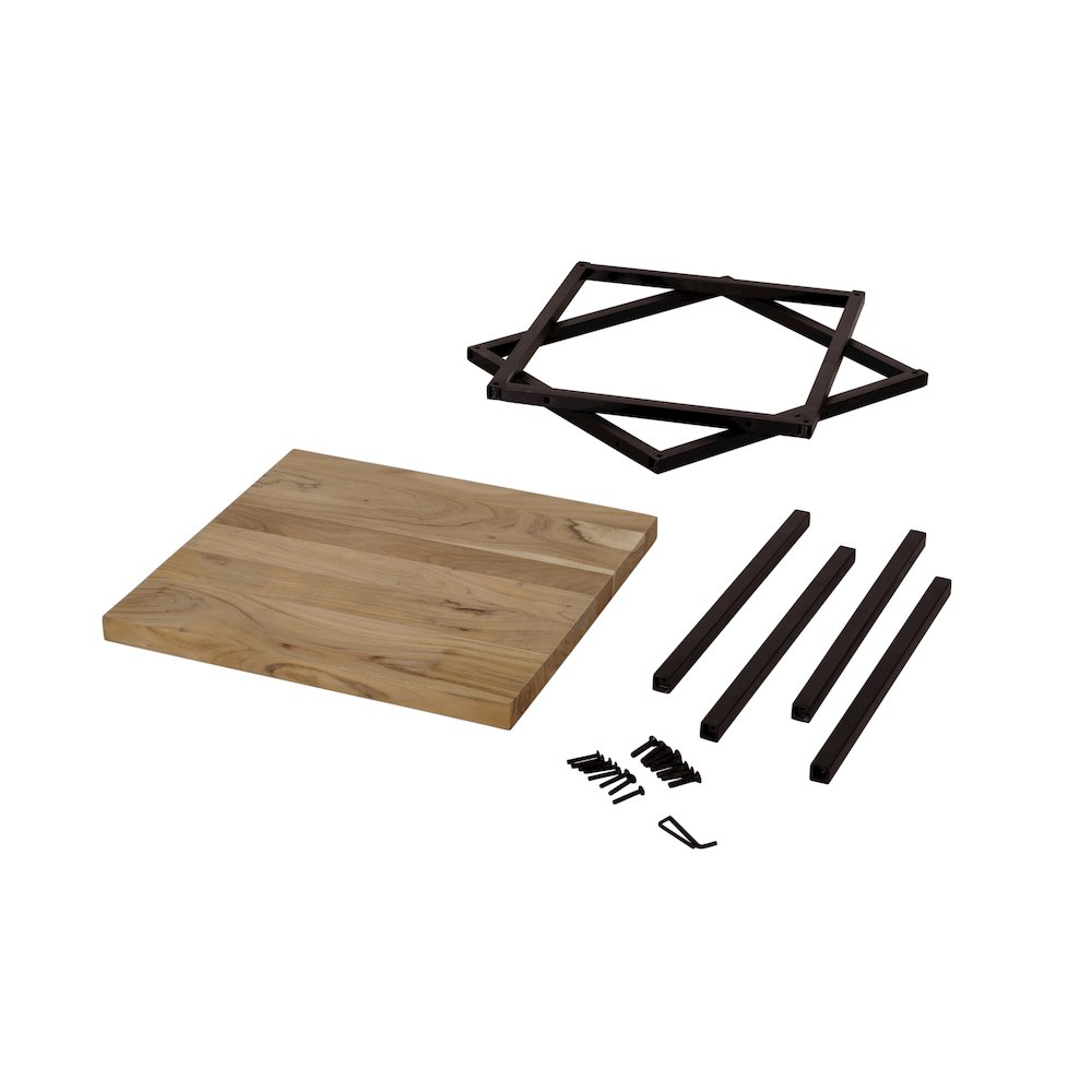 Ames Solid Wood Modern End Table. Picture 4