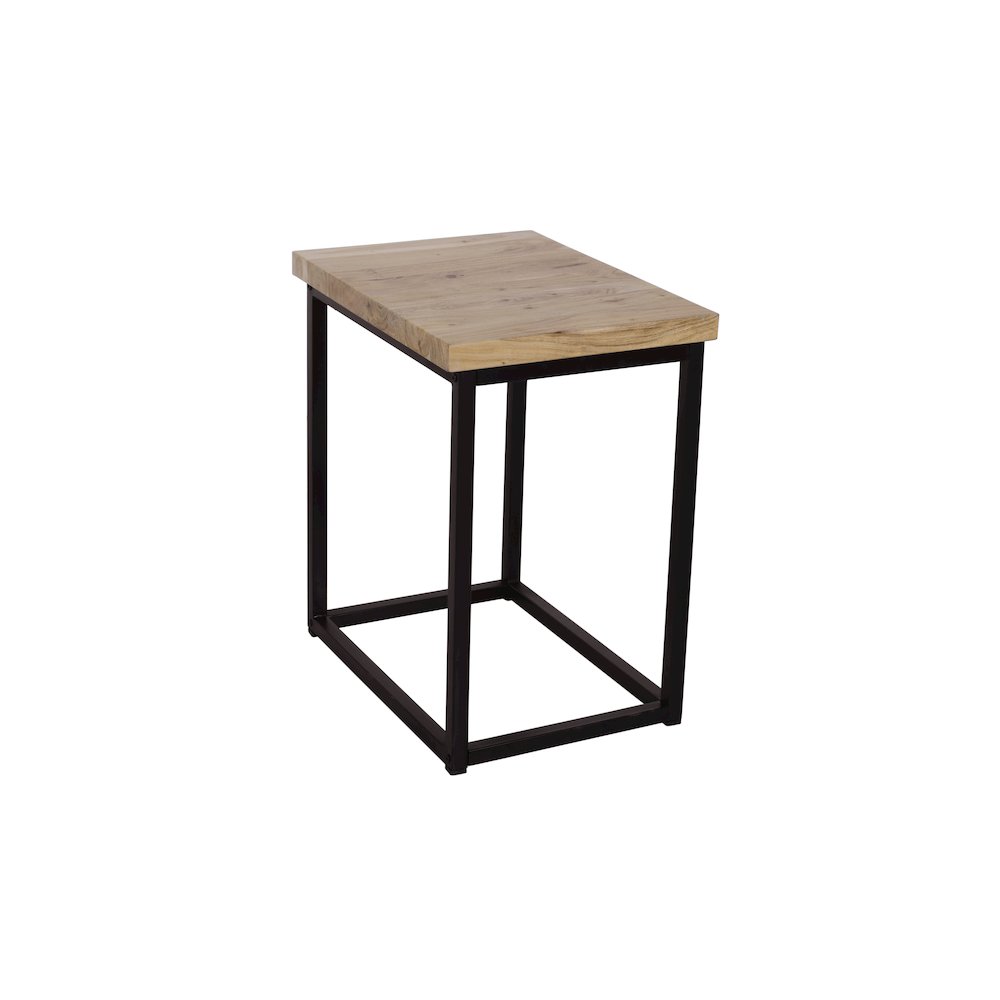 Ames Solid Wood Modern Chairside End Table. Picture 1