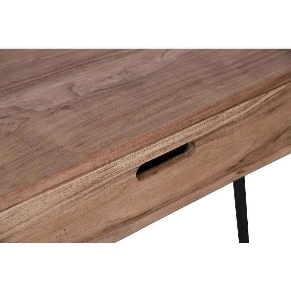 Rollins Solid Acacia End Table. Picture 3