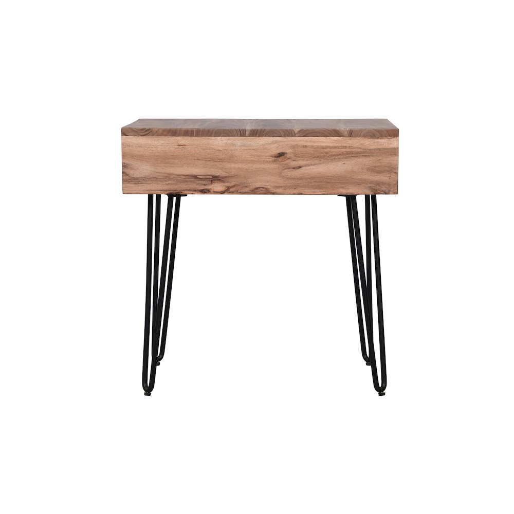 Rollins Solid Acacia Side End Table. Picture 6