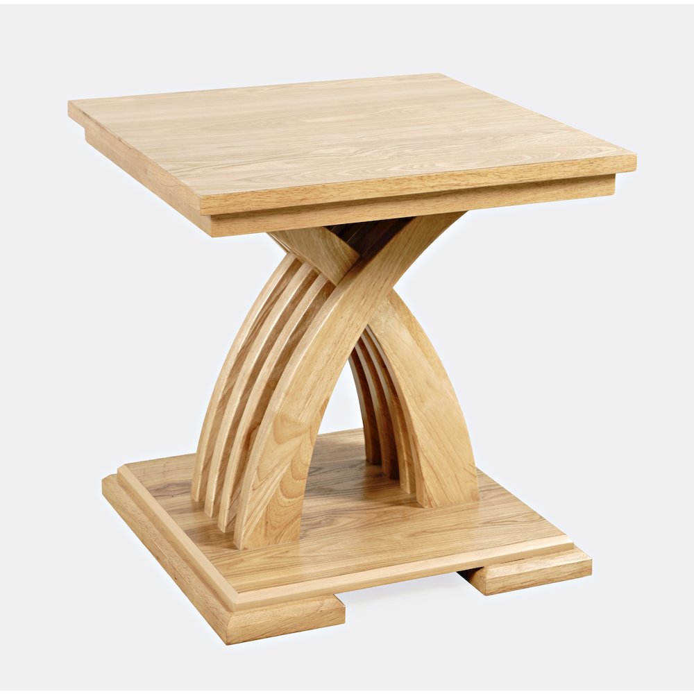 Anthology Contemporary Curved Base Square End Table. Picture 3