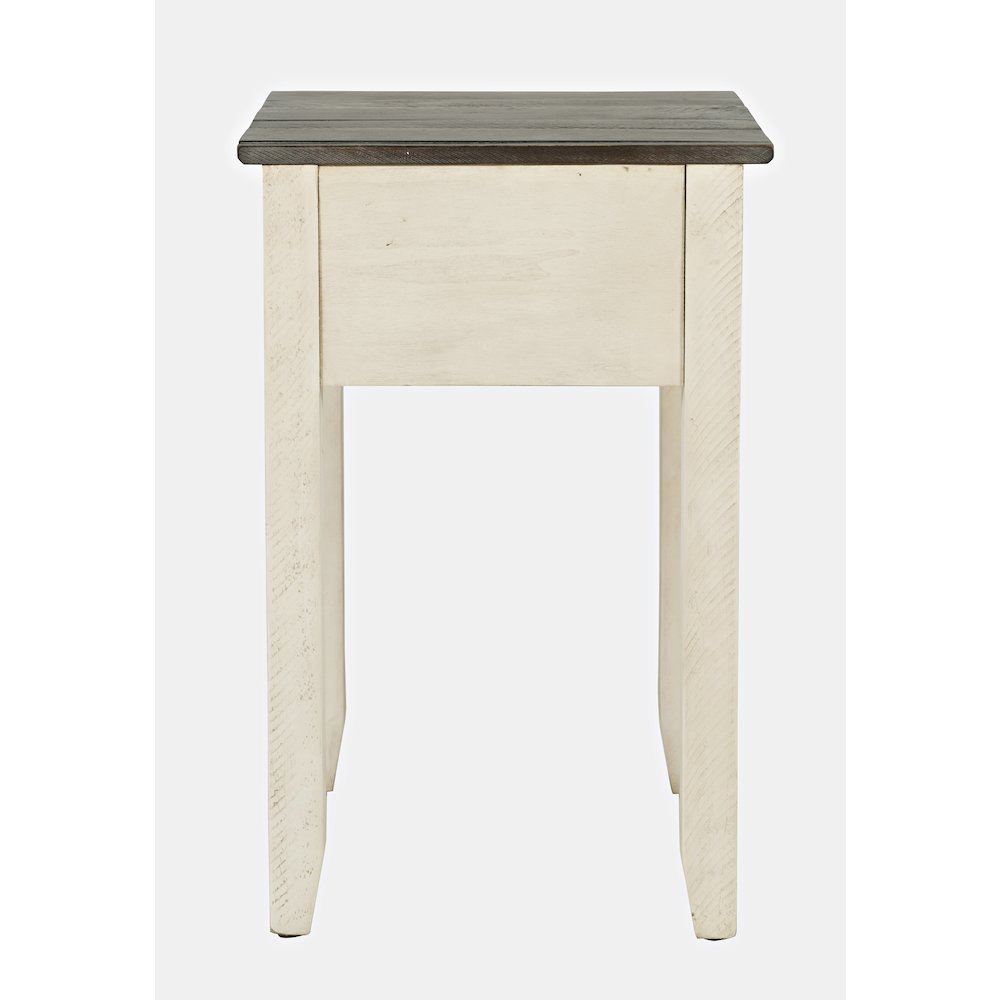 Devon Farmhouse Distressed Solid Wood End Table. Picture 7