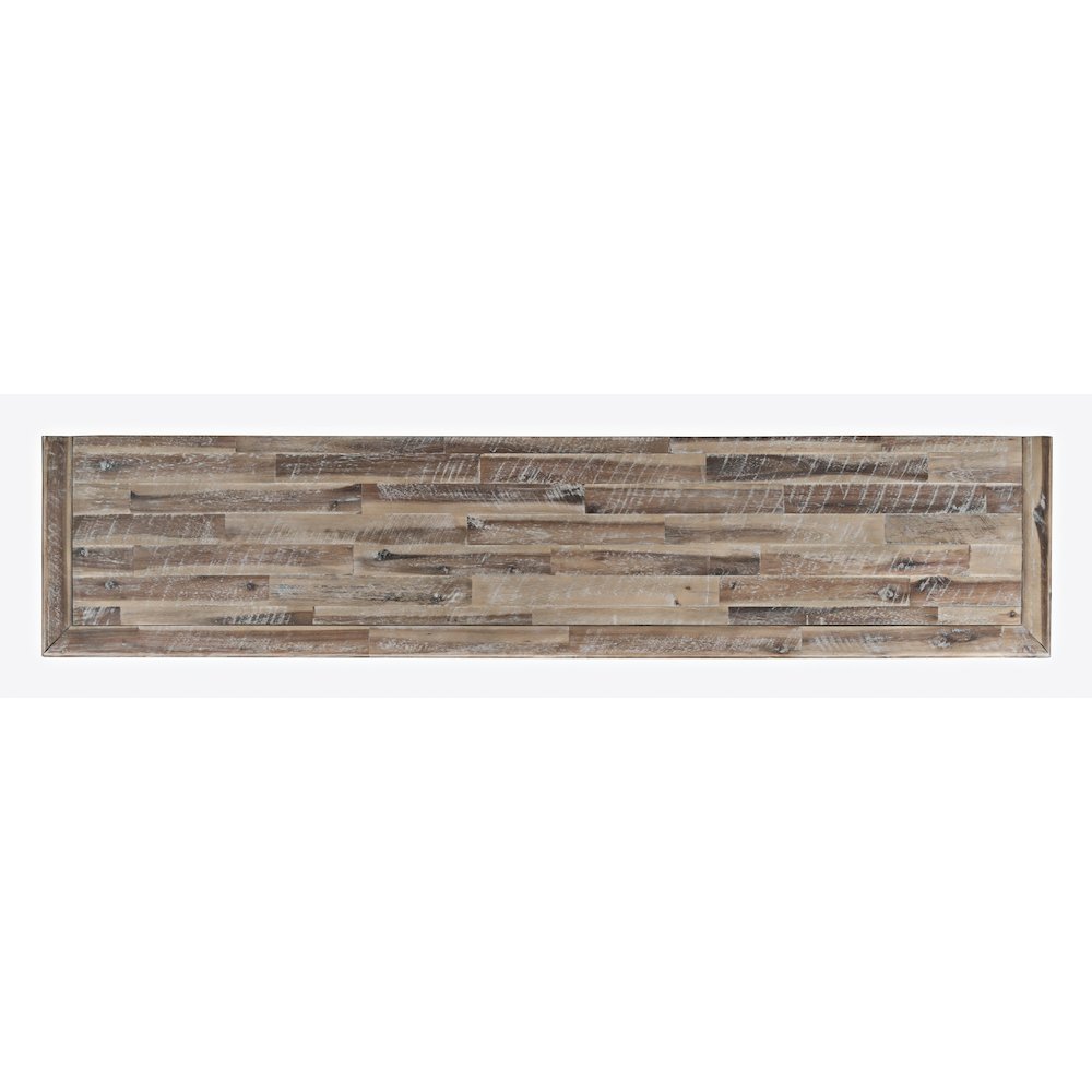 Rustic Shores 70" Coastal Distressed Acacia Six-Door Accent Cabinet. Picture 7