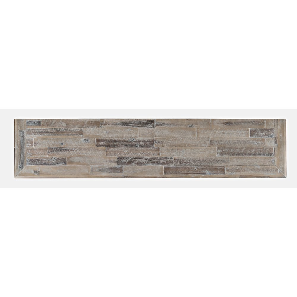Rustic Shores 70" Coastal Distressed Acacia Six-Door Sideboard Cabinet. Picture 8