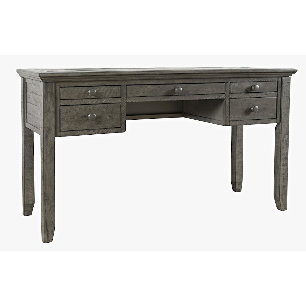 Rustic Shores Coastal Style Distressed Acacia USB Charging Desk. Picture 3