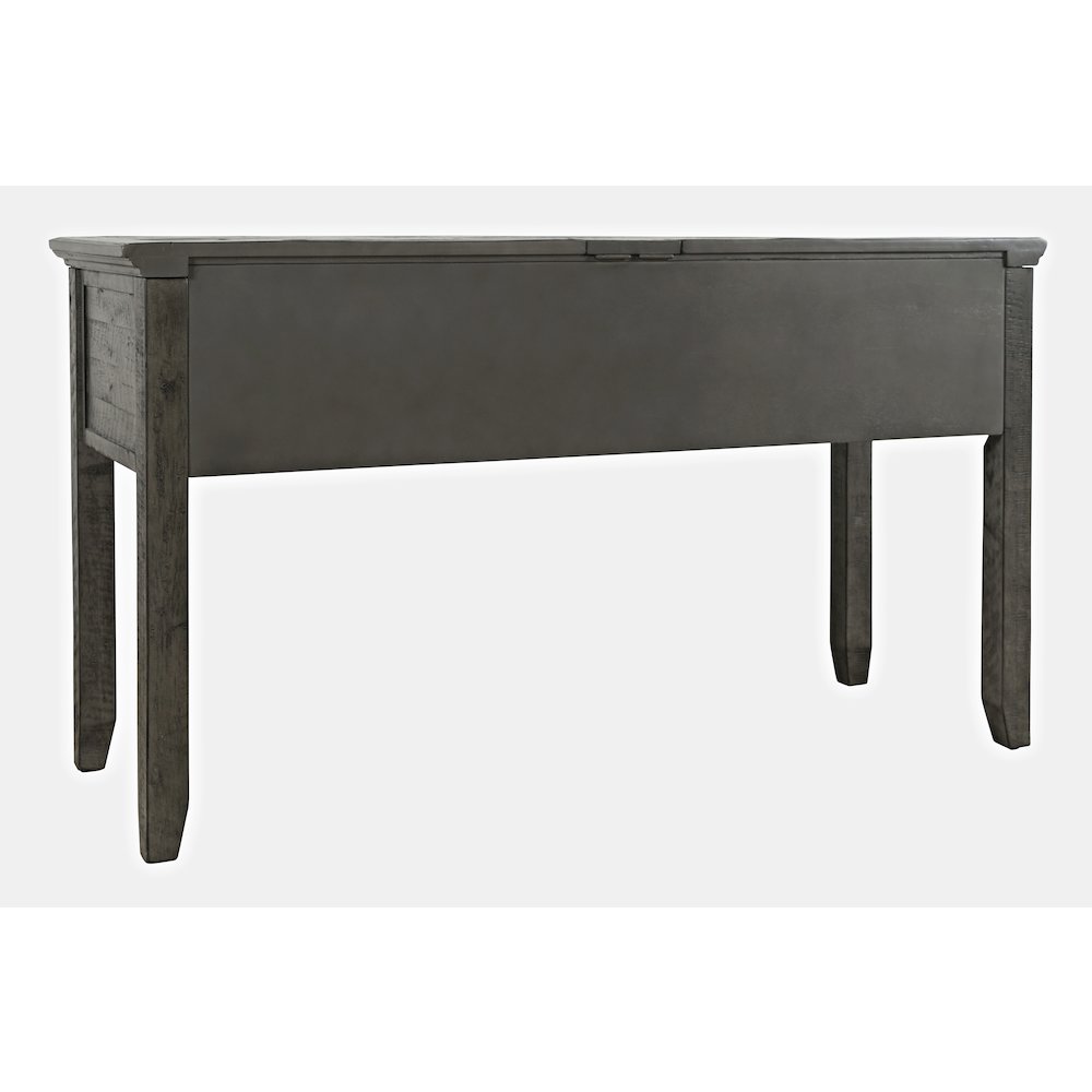 Rustic Shores Coastal Style Distressed Acacia USB Charging Desk. Picture 7