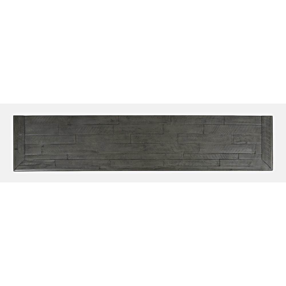 Rustic Shores 70" Coastal Distressed Acacia Six-Door Sideboard Cabinet. Picture 7