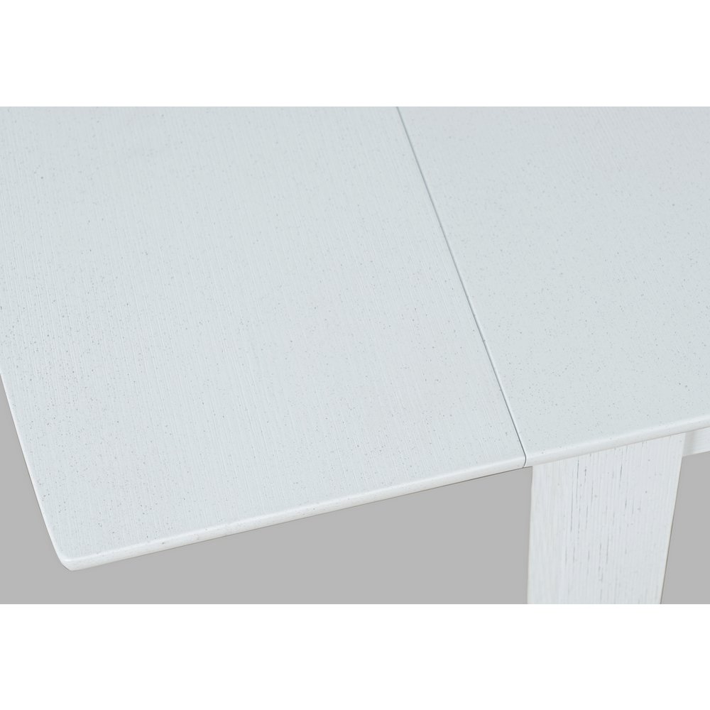 Eastern Tides Coastal Wire-Brushed Acacia Three Piece Cross-Back Dining Set. Picture 4