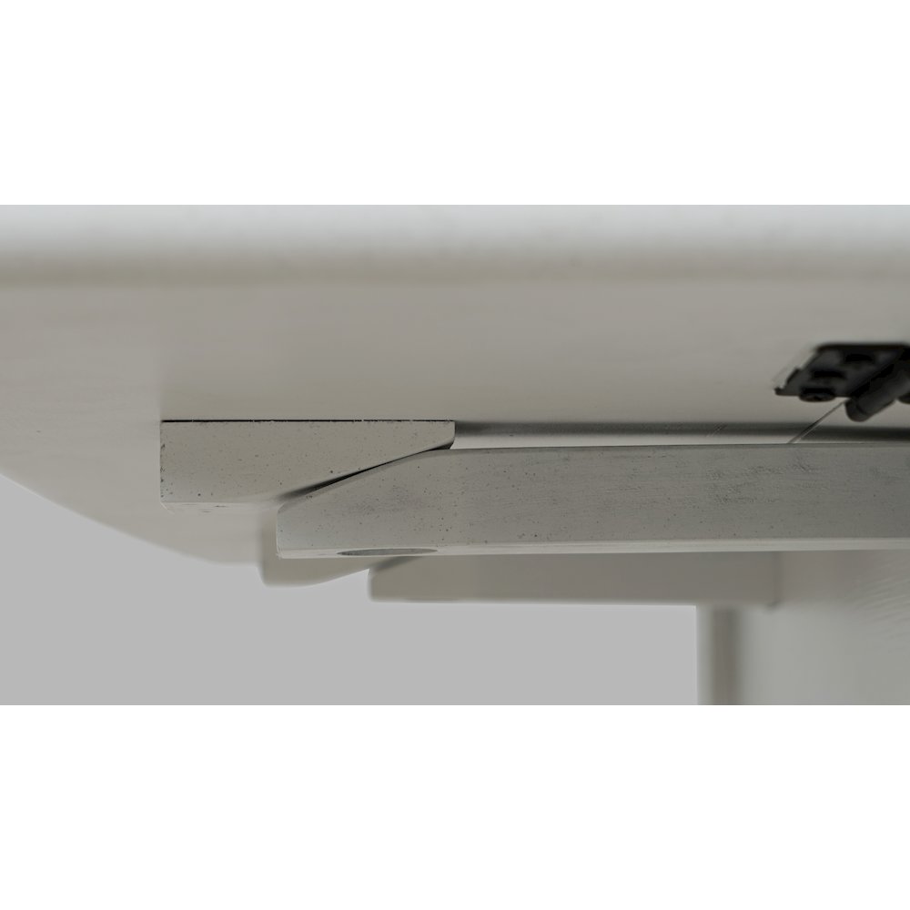 Eastern Tides Coastal Wire-Brushed Acacia Three Piece Cross-Back Dining Set. Picture 9