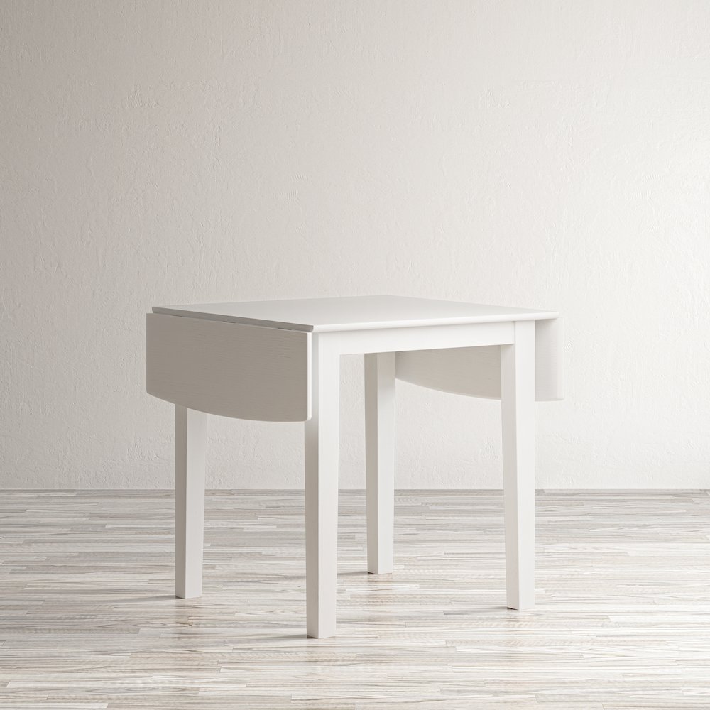 Eastern Tides Coastal Wire-Brushed Acacia Three Piece Cross-Back Dining Set. Picture 5