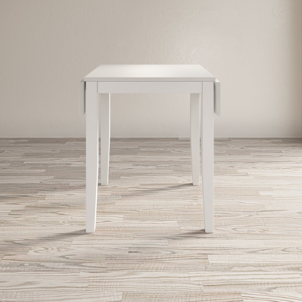 Coastal Wire-Brushed Acacia Three Piece Backless Counter Height Dining Set. Picture 11