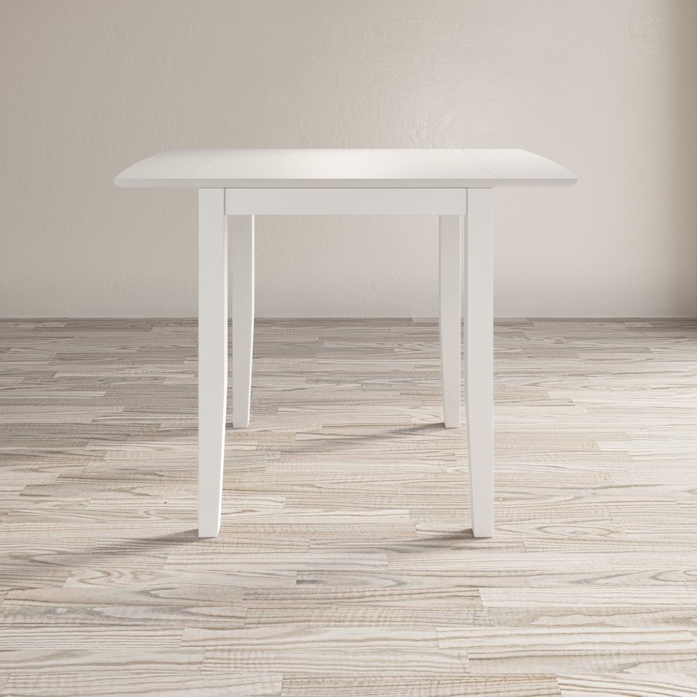 Coastal Wire-Brushed Acacia Three Piece Backless Counter Height Dining Set. Picture 8