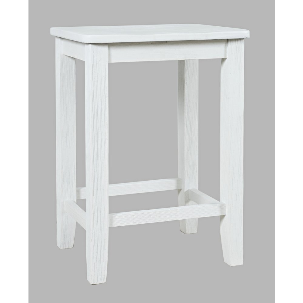 Eastern Tides Coastal Wire-Brushed Wood Backless Counter Barstool (Set of 2). Picture 4