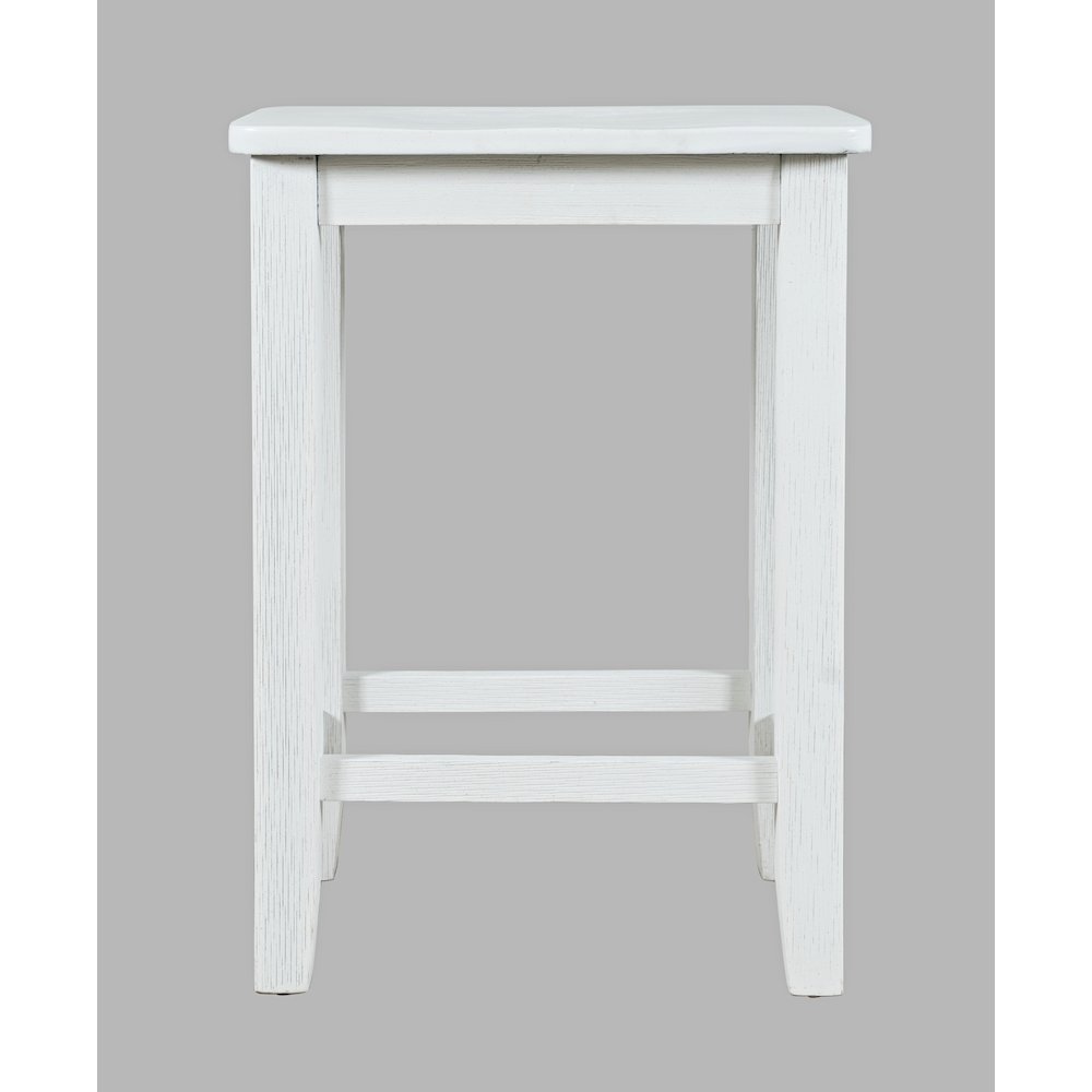 Eastern Tides Coastal Wire-Brushed Wood Backless Counter Barstool (Set of 2). Picture 3