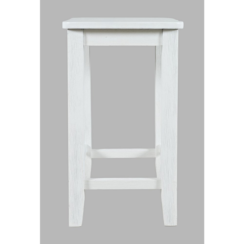 Eastern Tides Coastal Wire-Brushed Wood Backless Counter Barstool (Set of 2). Picture 6