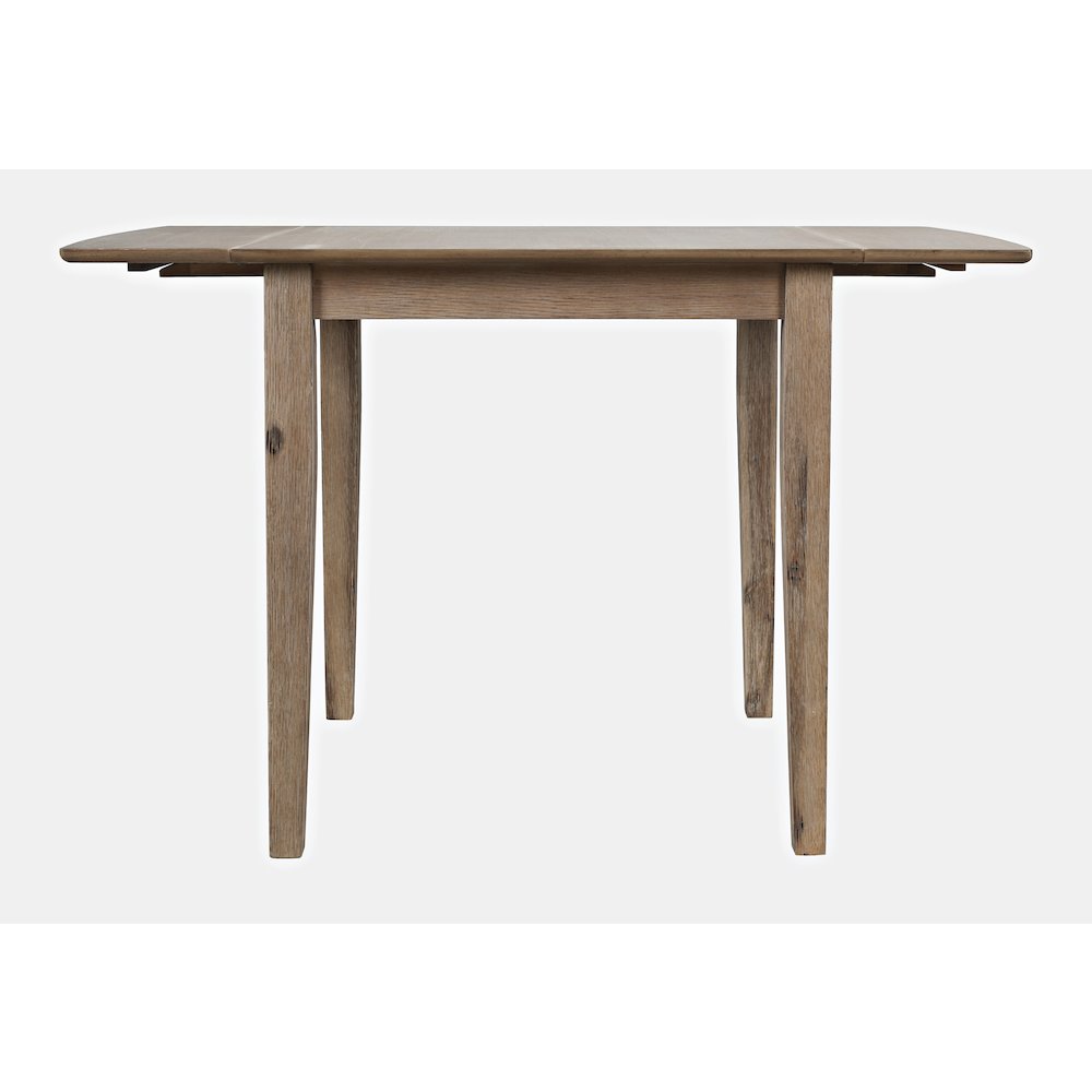 Coastal Wire-Brushed Acacia Drop-Leaf Coastal Wire-Brushed Acacia Dining Table. Picture 1