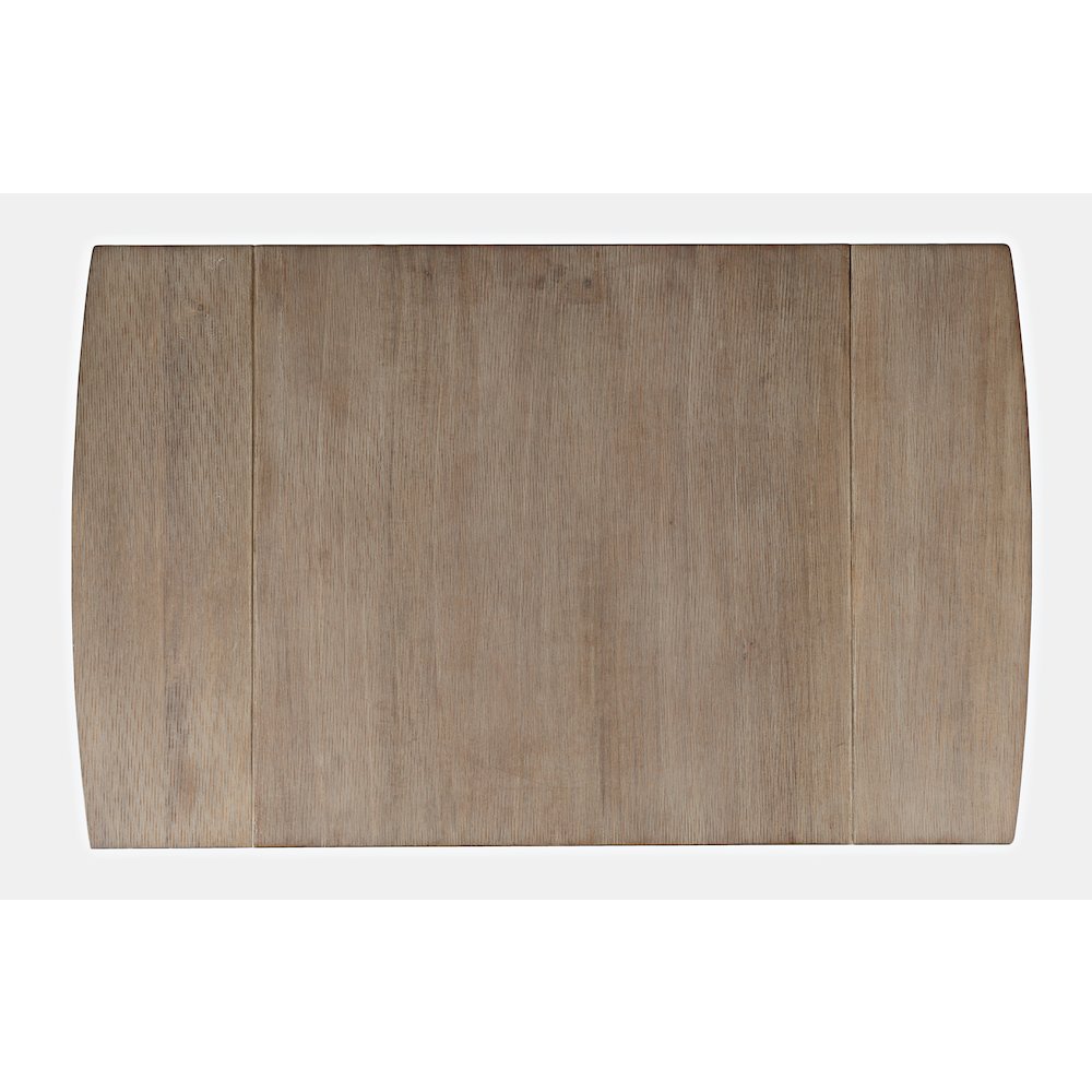 Eastern Tides Coastal Wire-Brushed Wood Three Piece Upholstered Dining Set. Picture 6