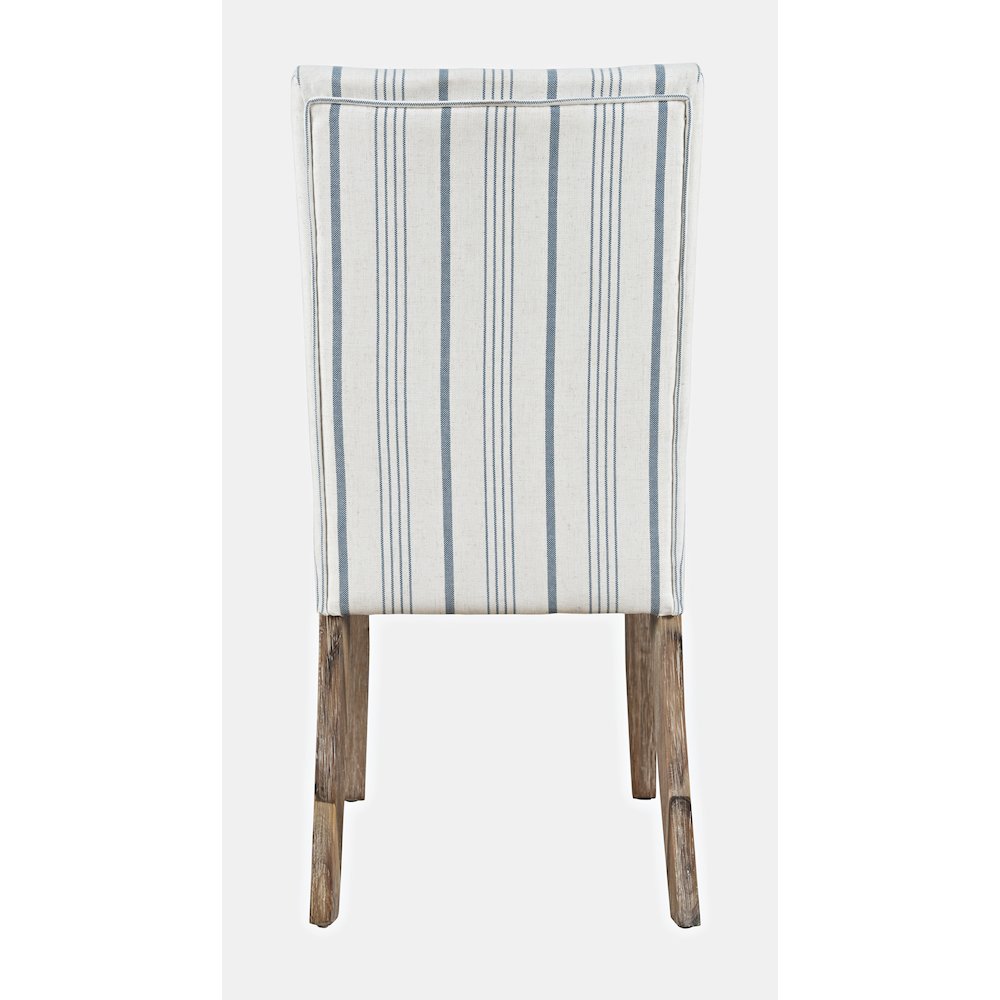 Coastal Wire-Brushed Wood Upholstered Parsons Dining Chair (Set of 2). Picture 7