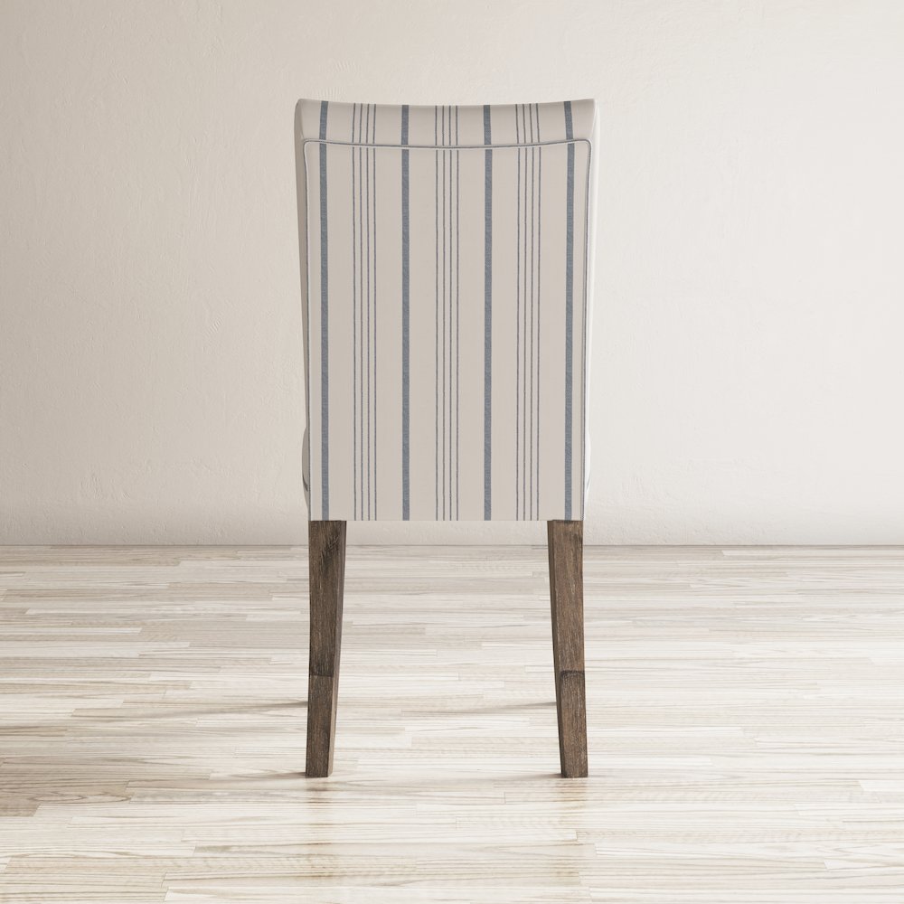 Coastal Wire-Brushed Wood Upholstered Parsons Dining Chair (Set of 2). Picture 12