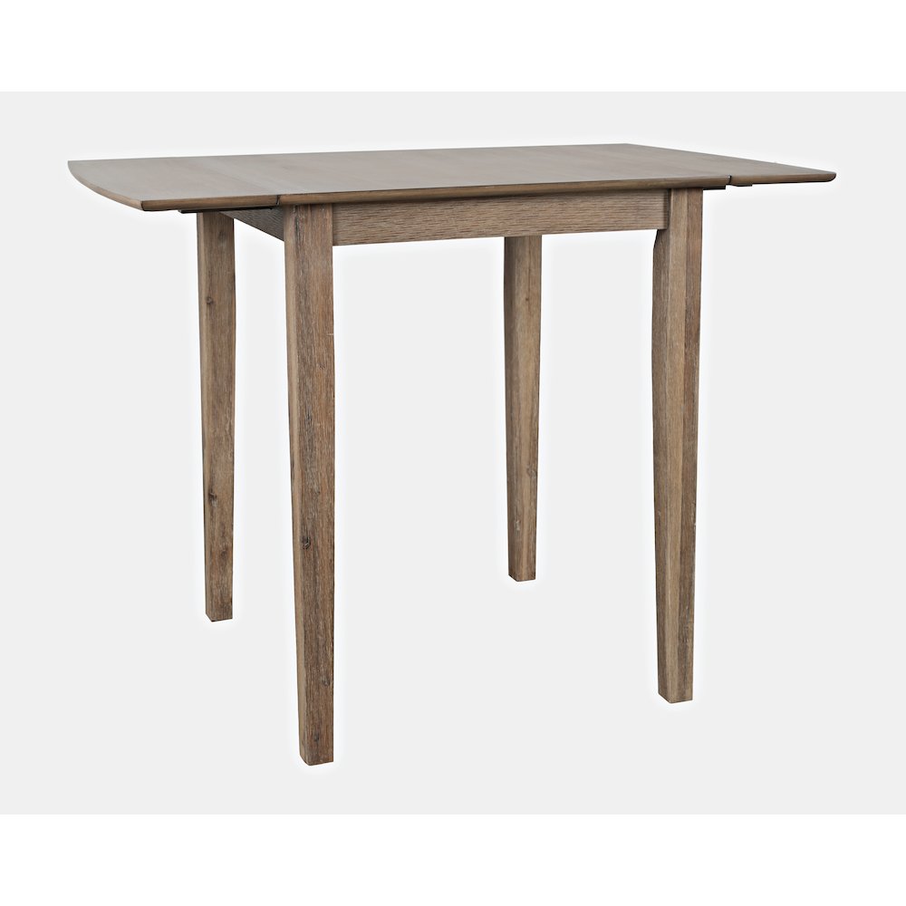 Eastern Tides Coastal Wire-Brushed Acacia Drop-Leaf Counter Height Dining Table. Picture 2
