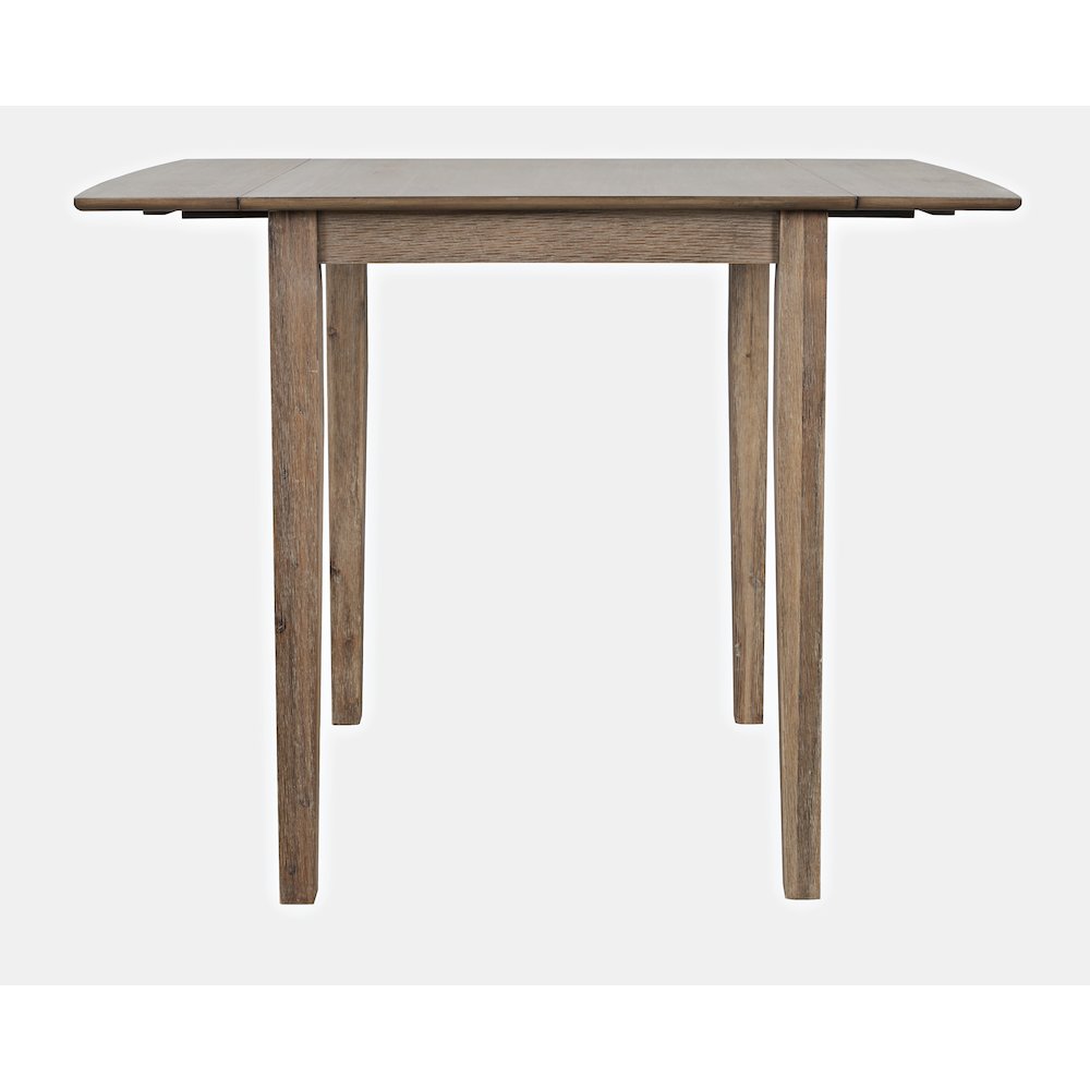 Eastern Tides Coastal Wire-Brushed Acacia Drop-Leaf Counter Height Dining Table. Picture 1