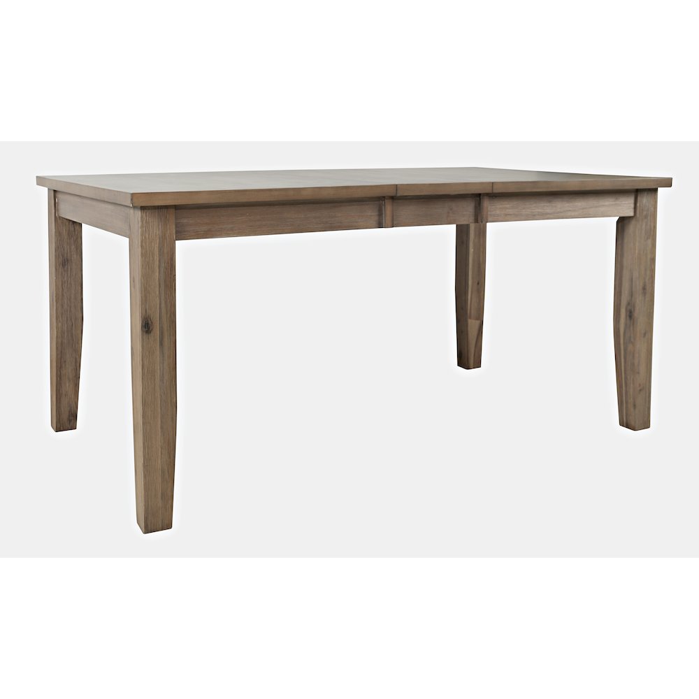 Eastern Tides Coastal Wire-Brushed Wood 66" Extendable Dining Table. Picture 2