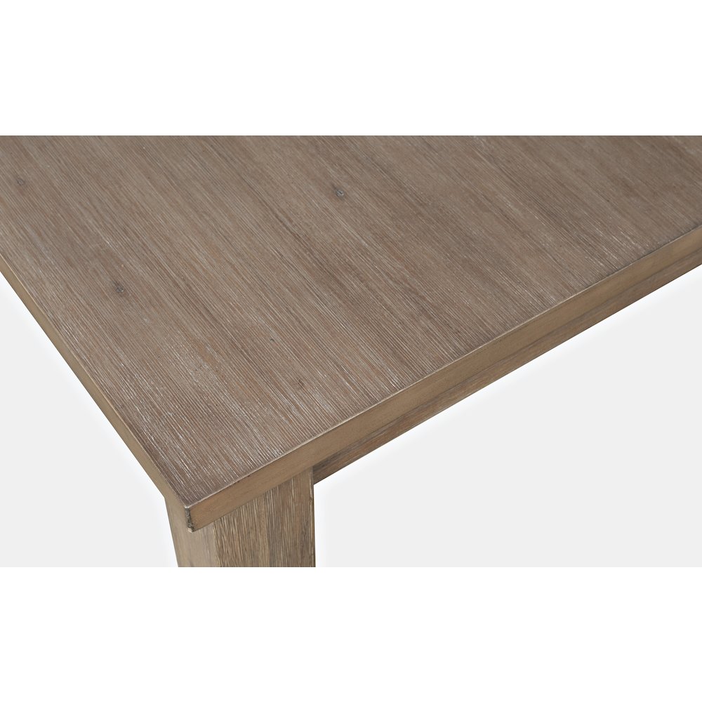 Eastern Tides Coastal Wire-Brushed Wood 66" Extendable Dining Table. Picture 3