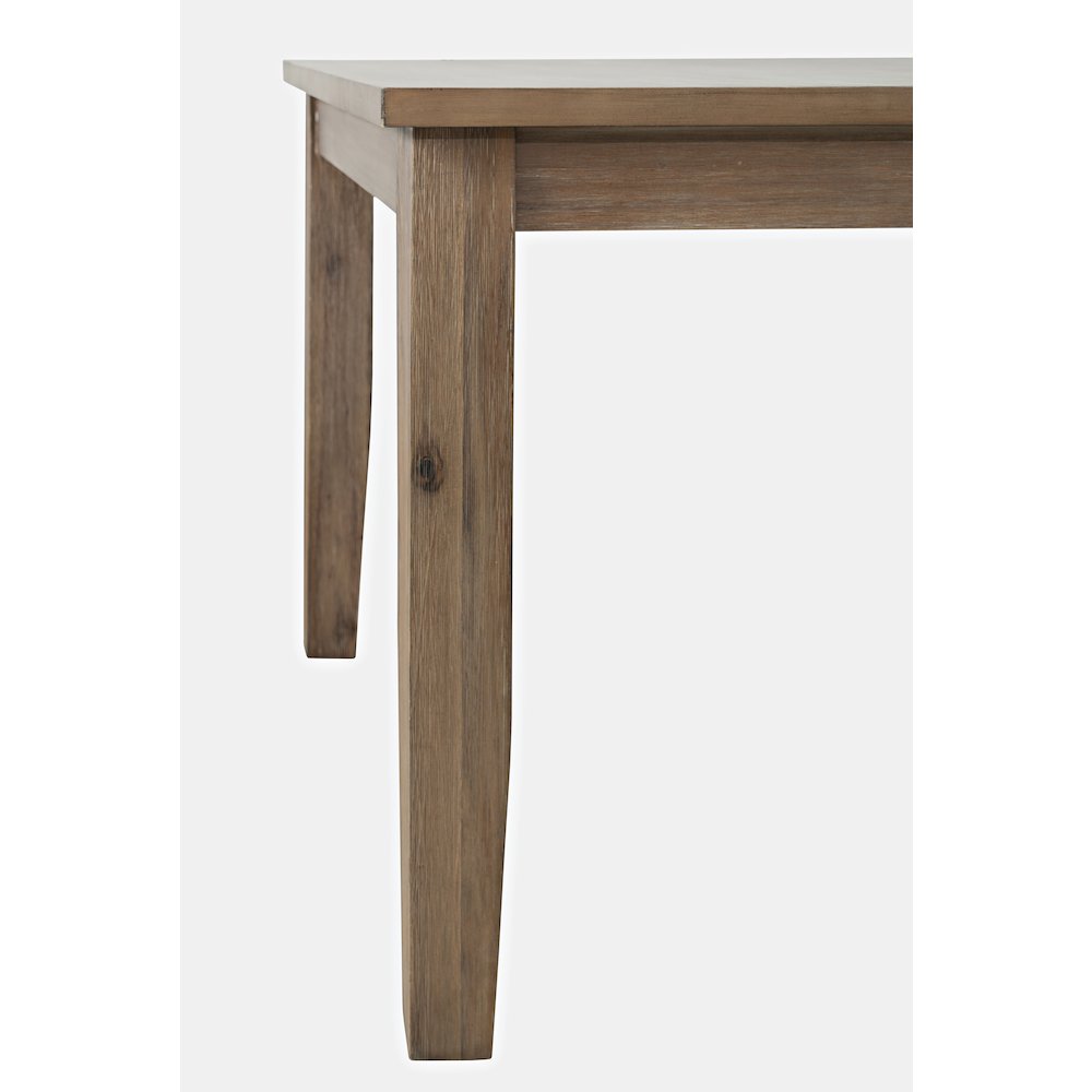 Eastern Tides Coastal Wire-Brushed Wood 66" Extendable Dining Table. Picture 4