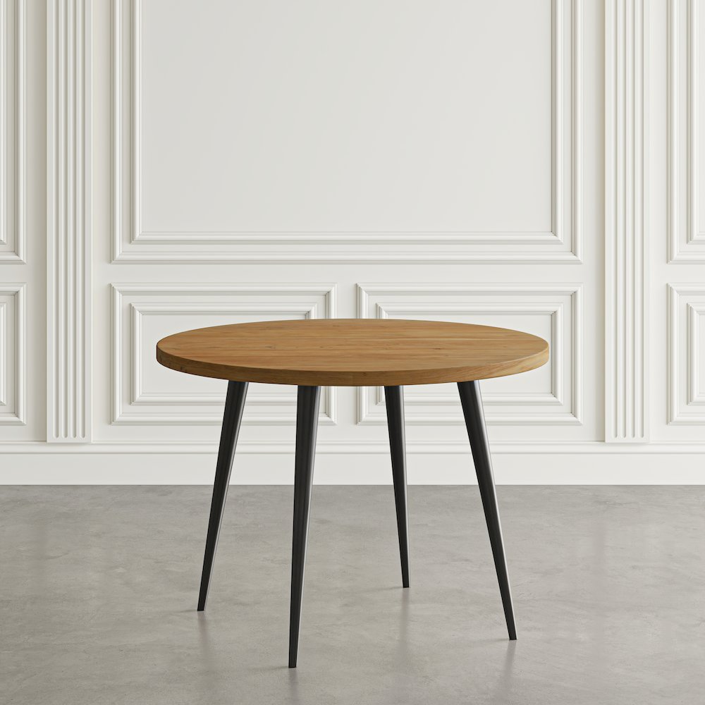 Prelude 42" Round Modern Solid Acacia Wood Dining Table. Picture 2