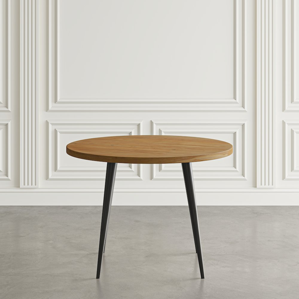 Prelude 42" Round Modern Solid Acacia Wood Dining Table. Picture 1
