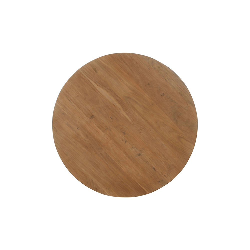 Prelude 42" Round Modern Solid Acacia Wood Dining Table. Picture 5