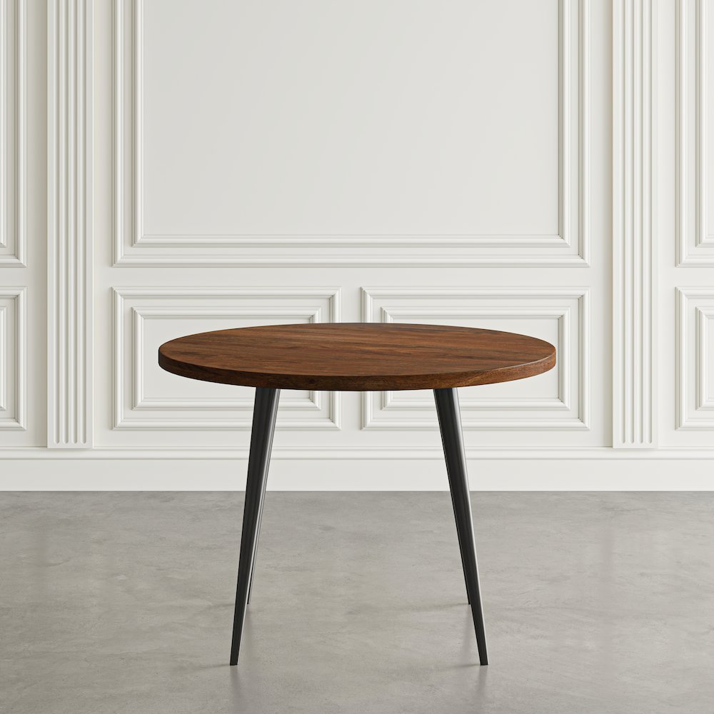 Prelude 42" Round Modern Solid Acacia Wood Dining Table. Picture 1