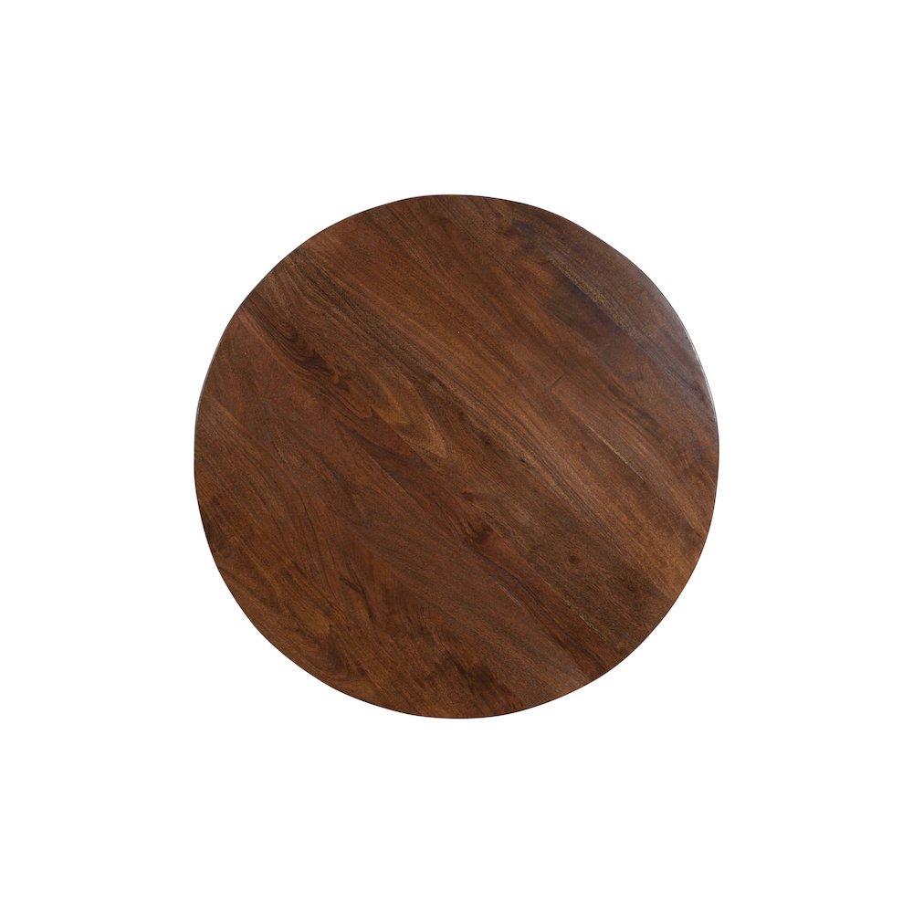 Prelude 42" Round Modern Solid Acacia Wood Dining Table. Picture 5