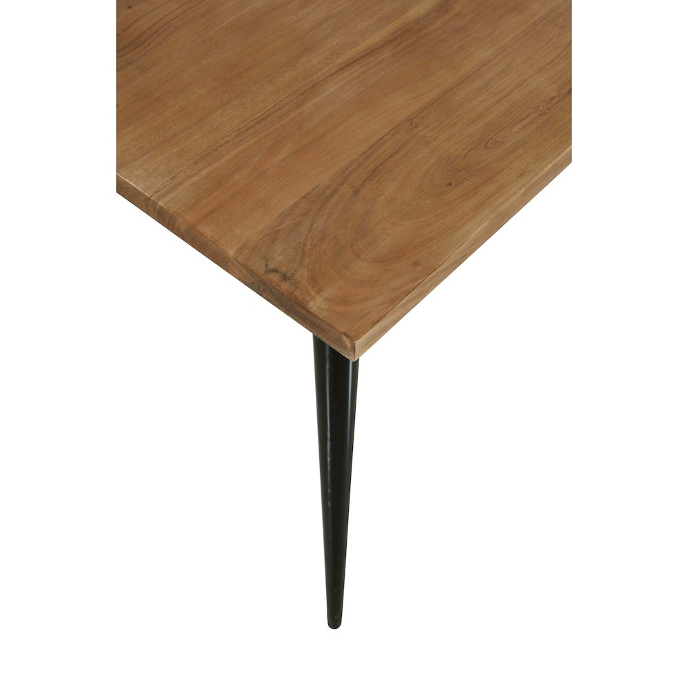 Prelude 70" Mid-Century Modern Solid Acacia Wood Dining Table. Picture 4