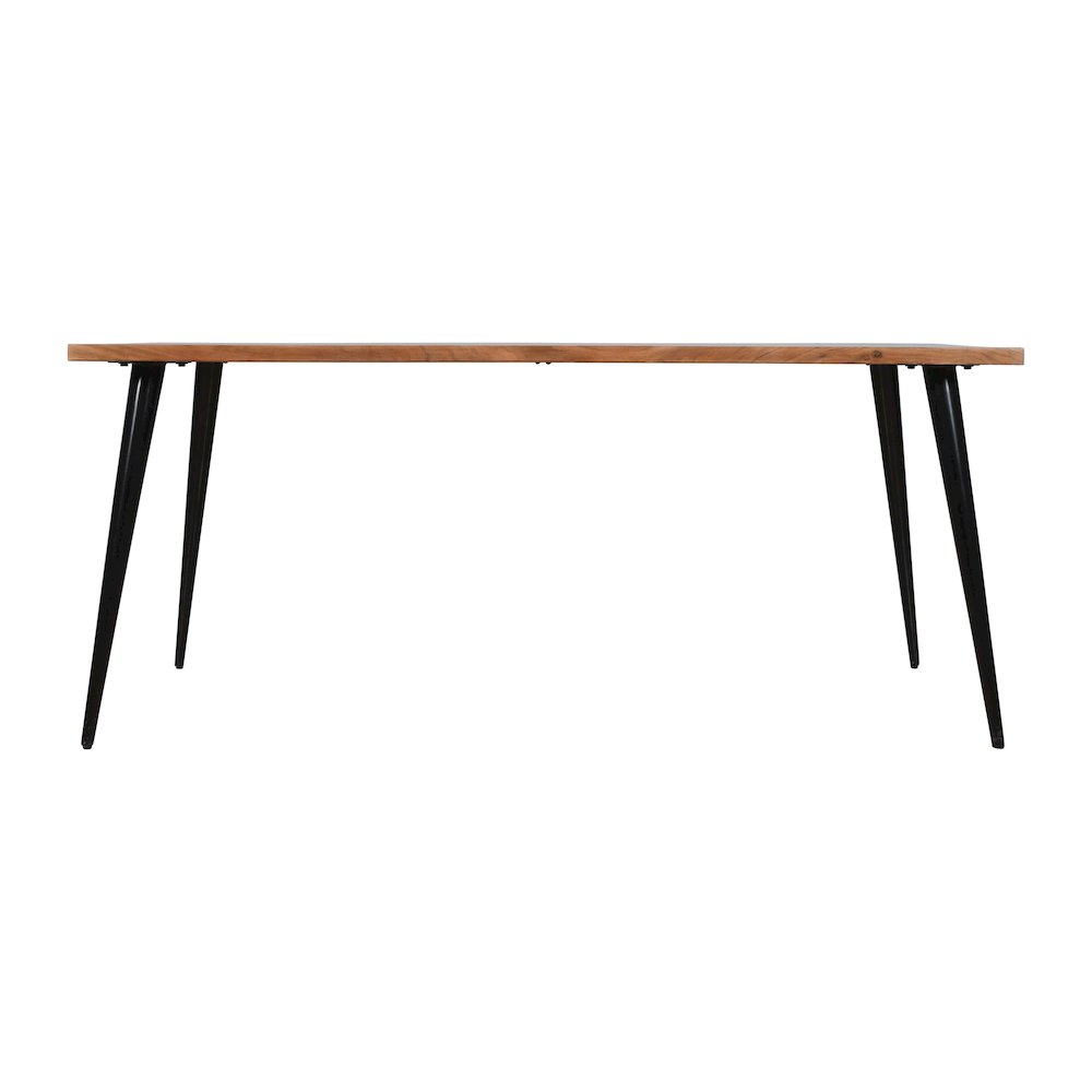 Prelude 70" Mid-Century Modern Solid Acacia Wood Dining Table. Picture 6