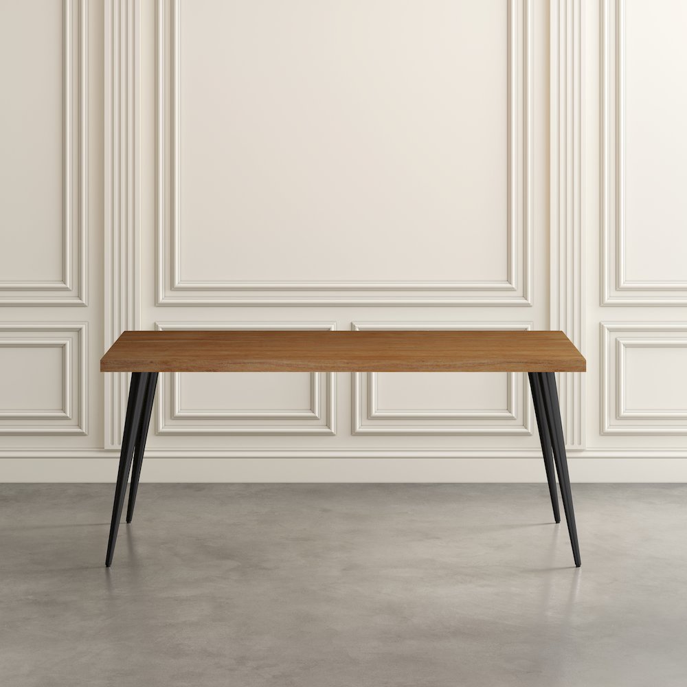 Prelude 70" Mid-Century Modern Solid Acacia Wood Dining Table. Picture 1