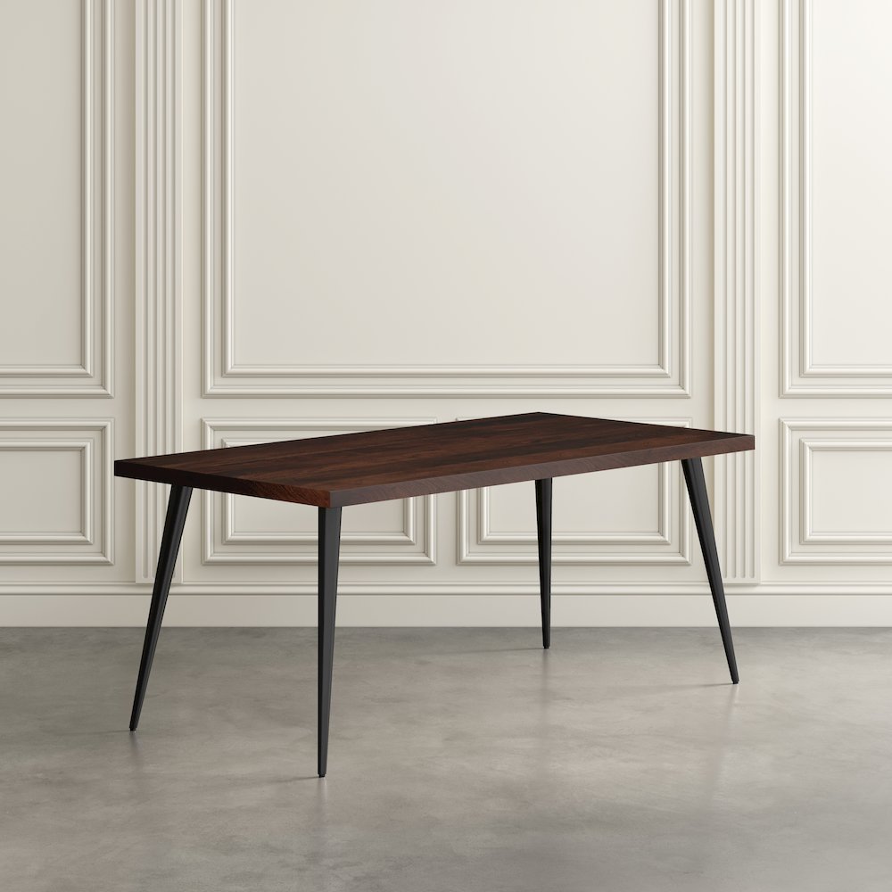 Prelude 70" Mid-Century Modern Solid Acacia Wood Dining Table. Picture 2
