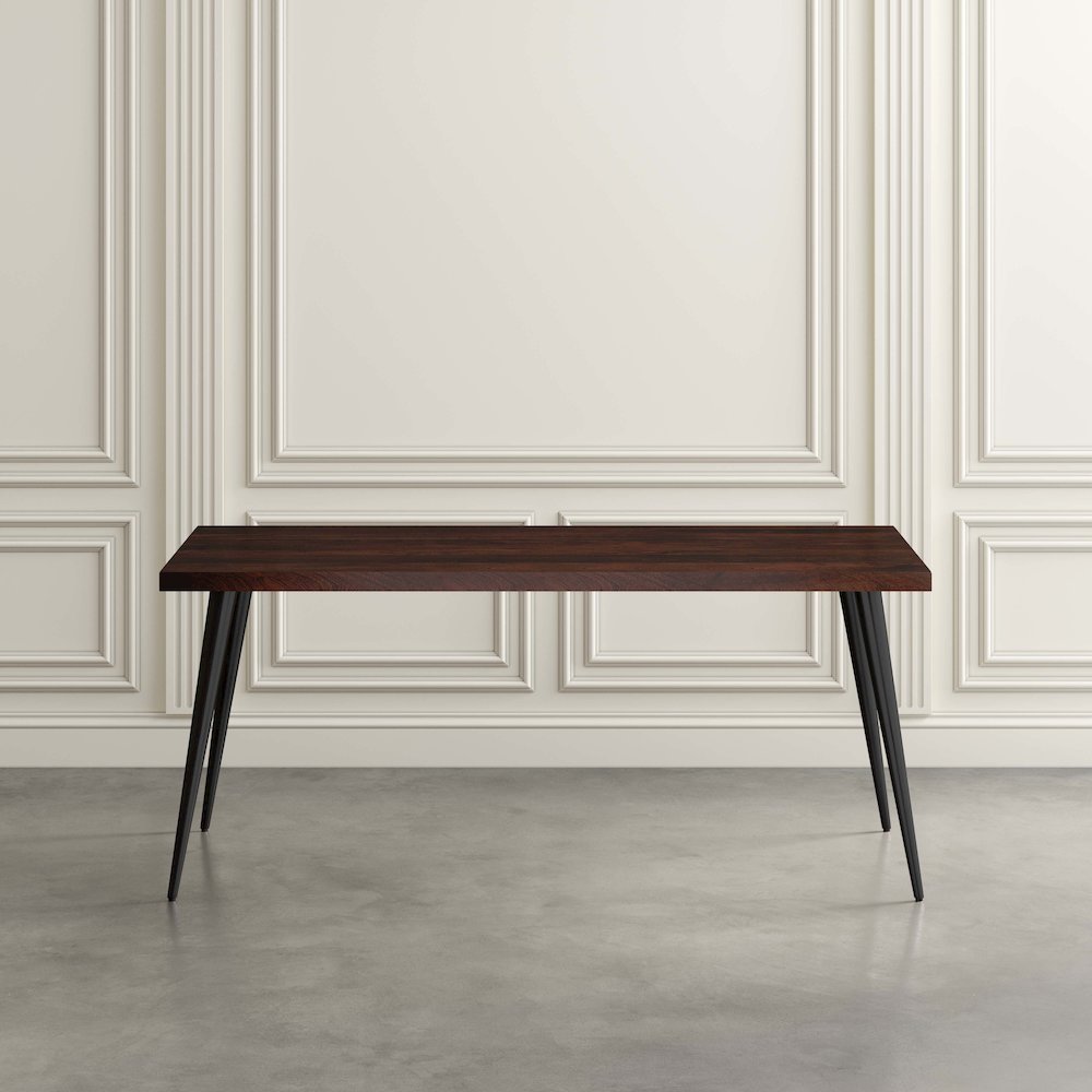 Prelude 70" Mid-Century Modern Solid Acacia Wood Dining Table. Picture 1