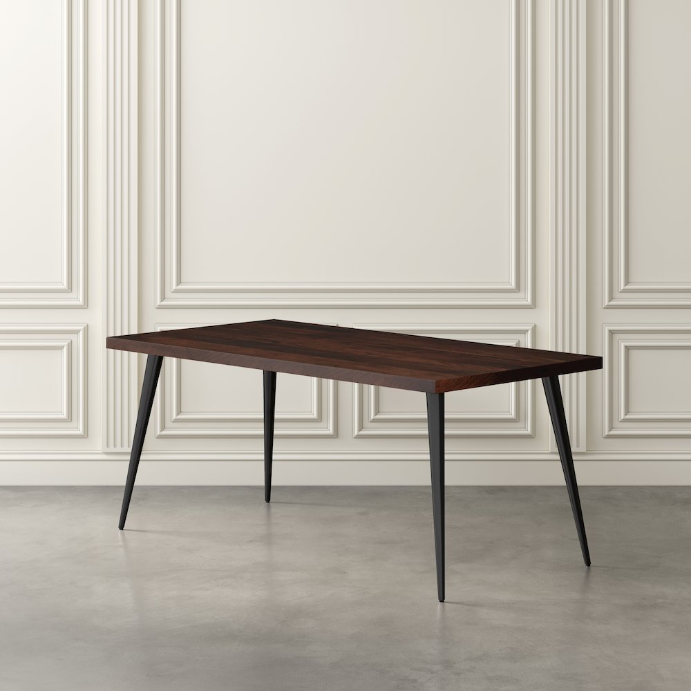 Prelude 70" Mid-Century Modern Solid Acacia Wood Dining Table. Picture 3